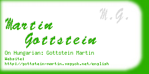 martin gottstein business card